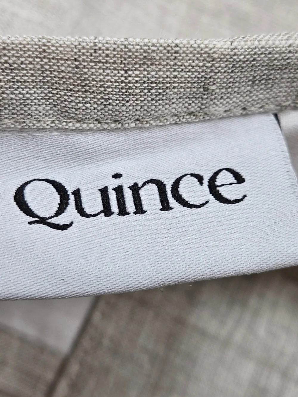 QUINCE Set Of 2 48x96 European Linen Curtains Flax 0015